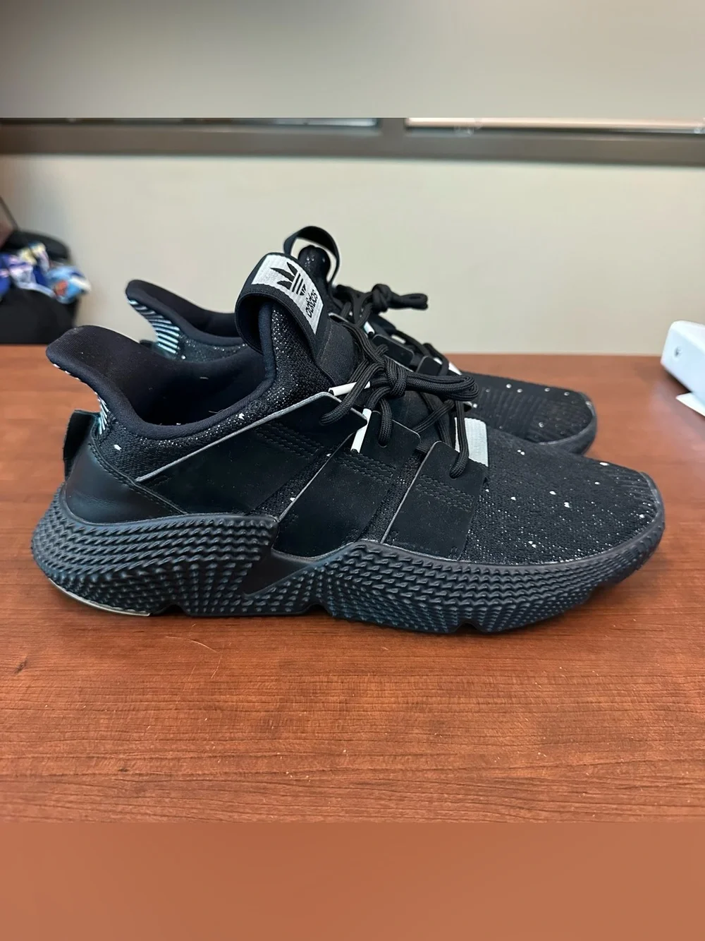 Adidas Prophere Sneakers Mens 9 Black Low Top Lace Up